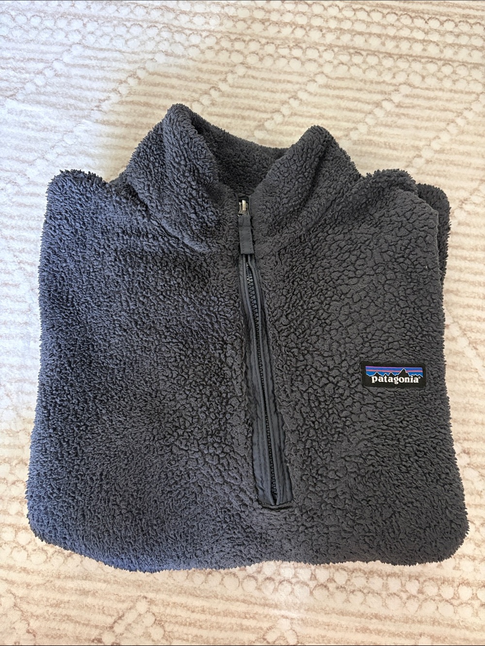 Patagonia Charcoal Gray Half-Zip Sherpa Fleece